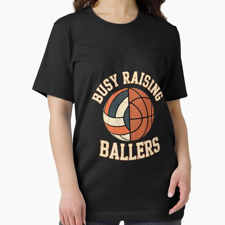 Busy Raising Ballers  Volleyball Soccer Basketball Mom by dainegilbert