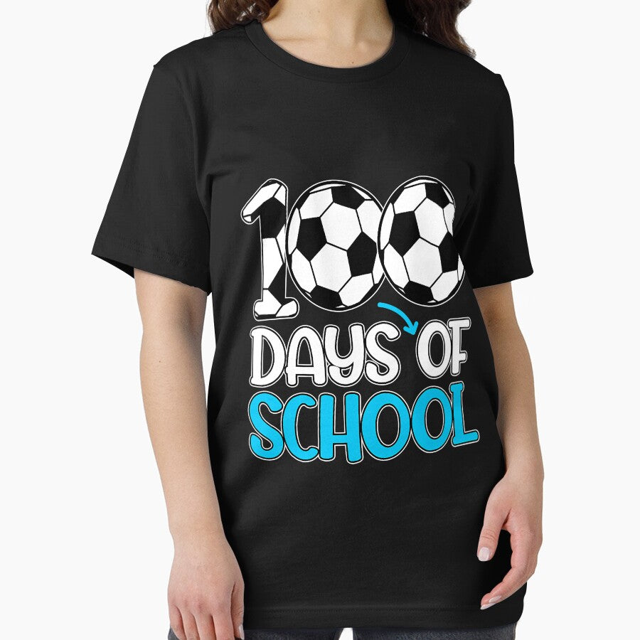 Happy 100 Days of School 100th Day Soccer Teacher by tamara-art