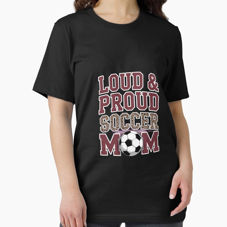 Loud Proud Soccer Mom Maroon Team Leopard Soccer Mom Squad by MicanCuteStore