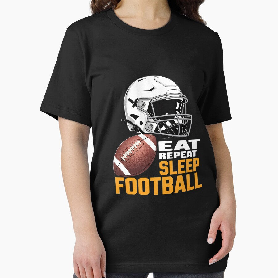 Eat Sleep Football Repeat Adult Funny by GaryBellcvbnb