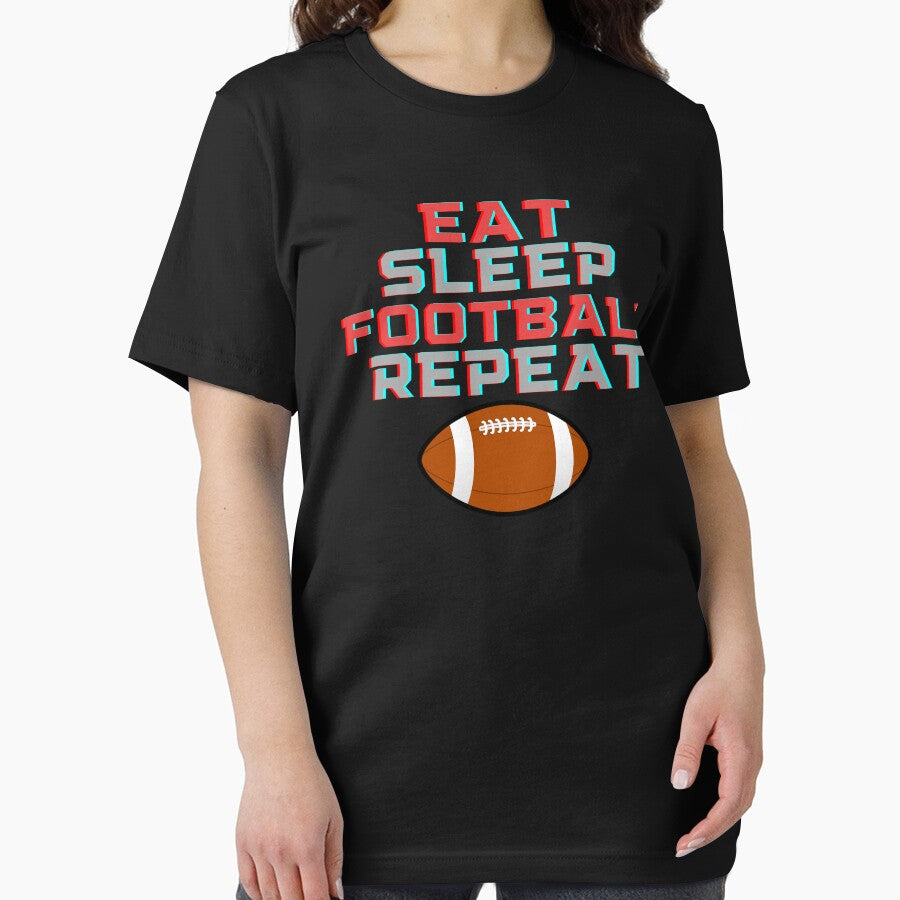 Eat Sleep Football Repeat by MrTsTshirts