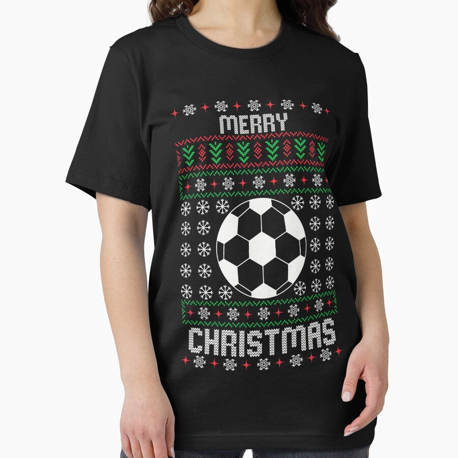 Merry Christmas - Soccer Ugly Sweater by Georgy09