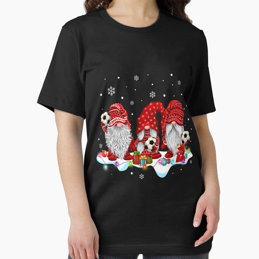 Funny Xmas San.ta Red Gnomes Soccer Team G.nome Christmas Sports Lovers by fashionbug1