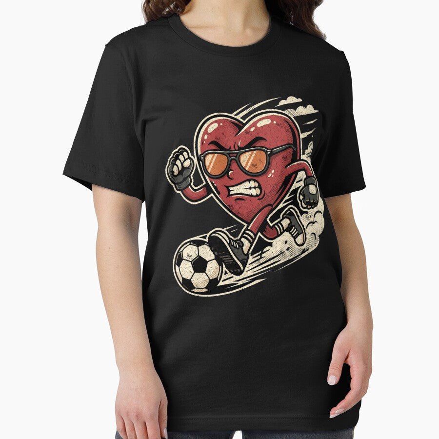 Soccer Heart Valentine Running Ball by FreshVibe Prints