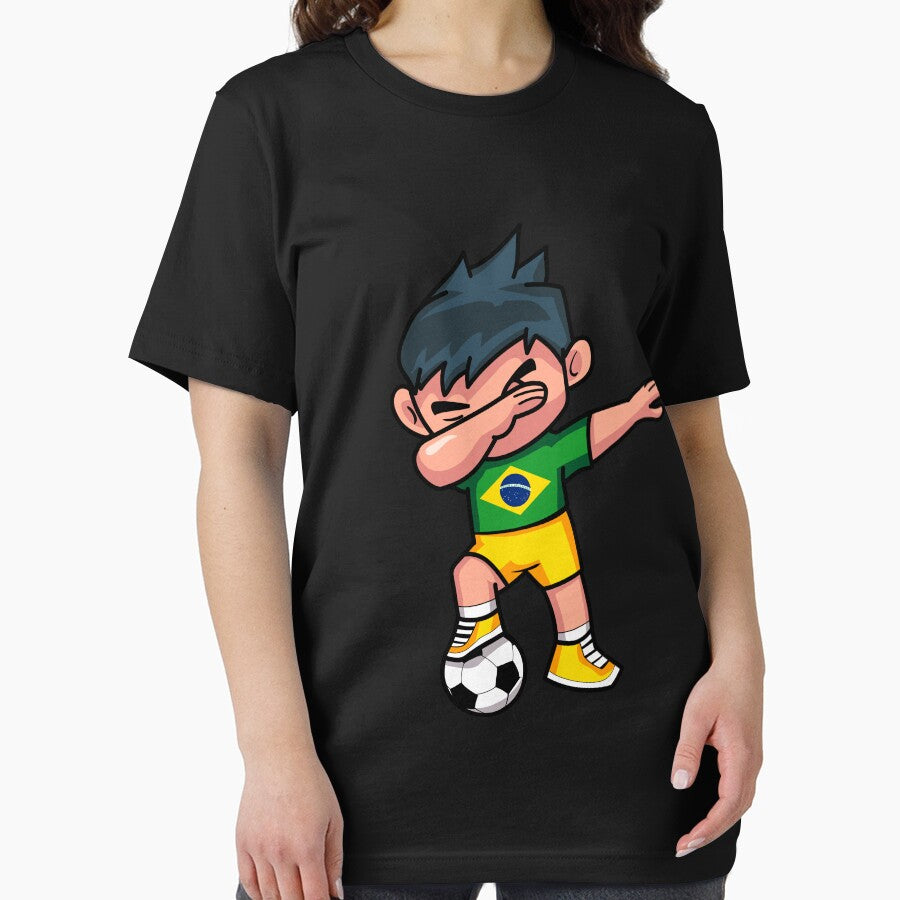 Soccer Boy Dabbing Brazil by melsens