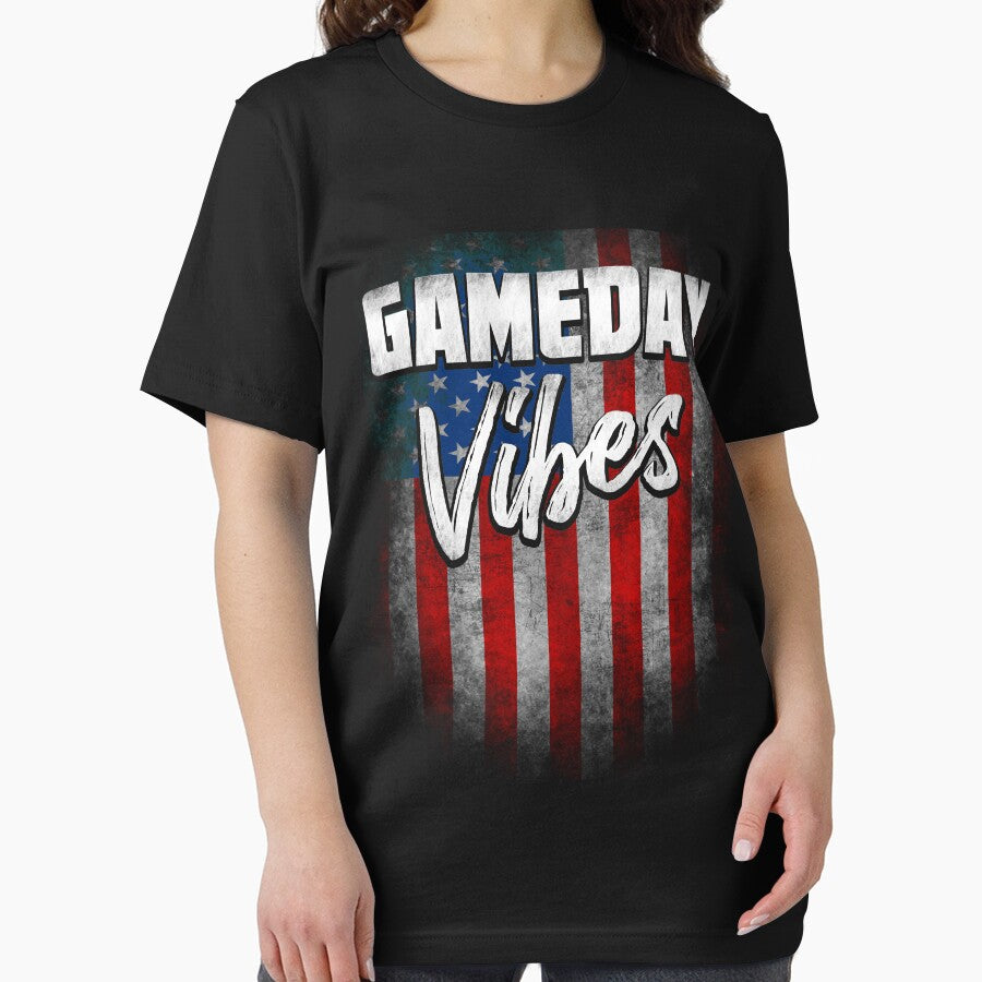 Gameday Vibes Shirt USA Flag Gift for Any Sport Fan or Player by niftee
