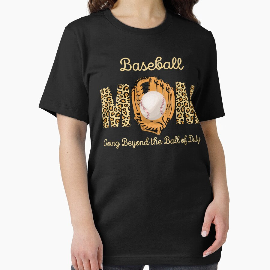Baseball mom Going Beyound the ball of duty baseball mommy pun design Essential T-Shirt Hoodie, Sweatshirt | CoreVibeTees.com
