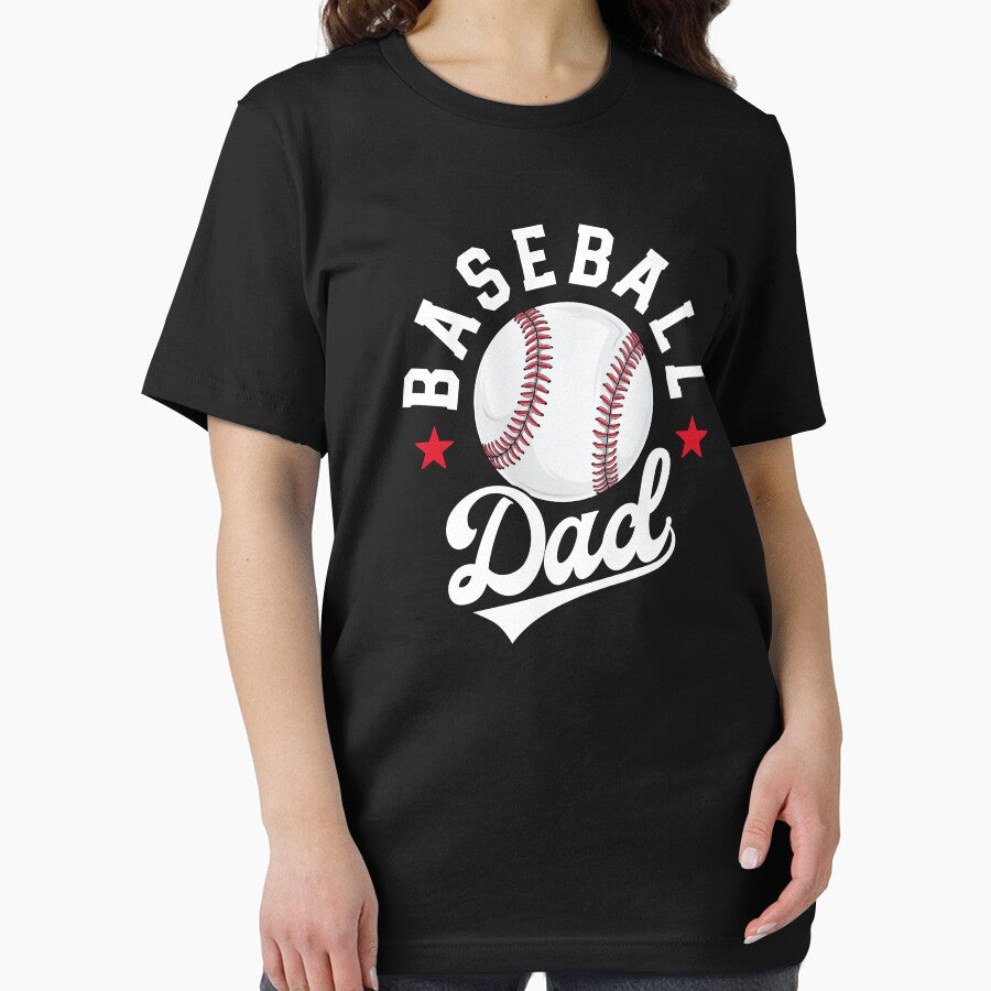 Baseball Dad Matching Family School Ball Papa Fathers Day Essential T-Shirt Hoodie, Sweatshirt | CoreVibeTees.com