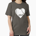 Baseball Dad Heart Baseball Lover Shirt Essential T-Shirt Hoodie, Sweatshirt | CoreVibeTees.com
