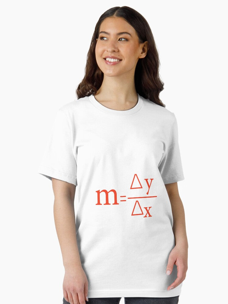 delta y over delta x. slope of a line math poster Essential T-Shirt Hoodie, Sweatshirt | CoreVibeTees.com (Image 2)