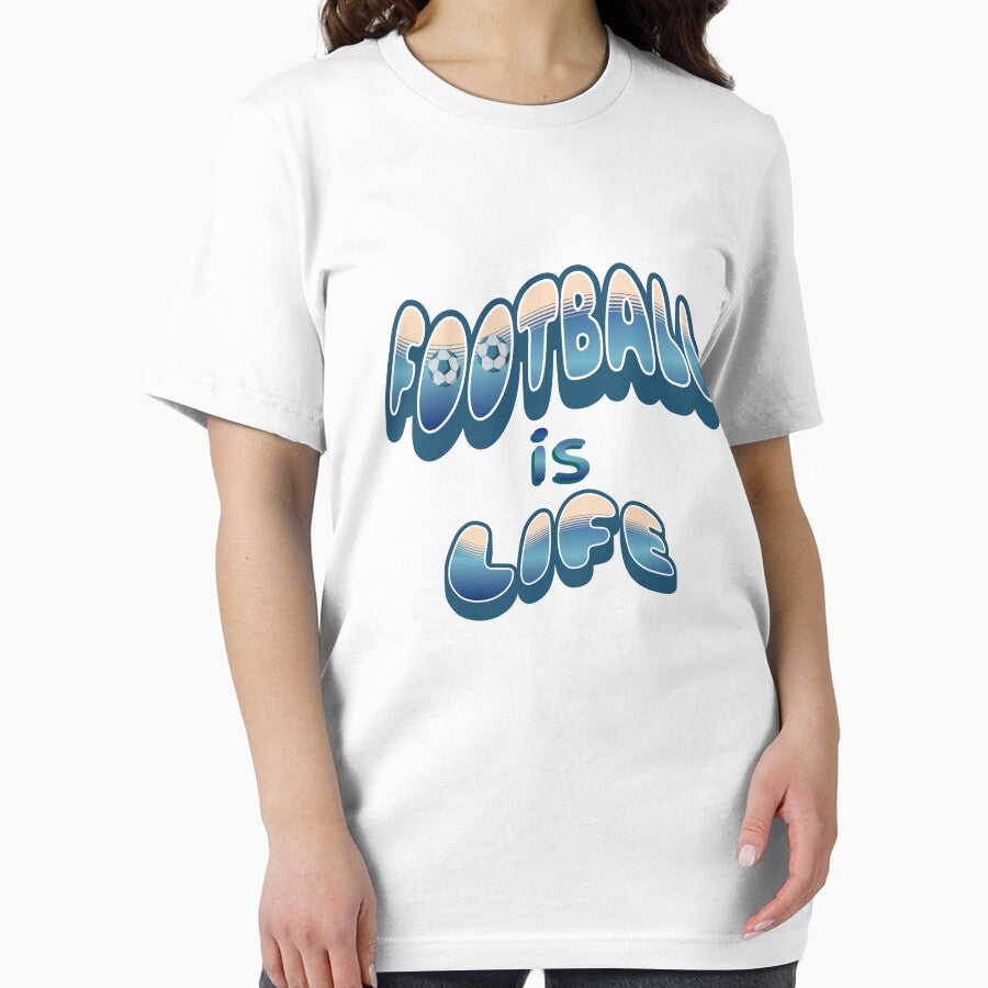 Football is Life Classic Retro T-Shirt by dave-elf