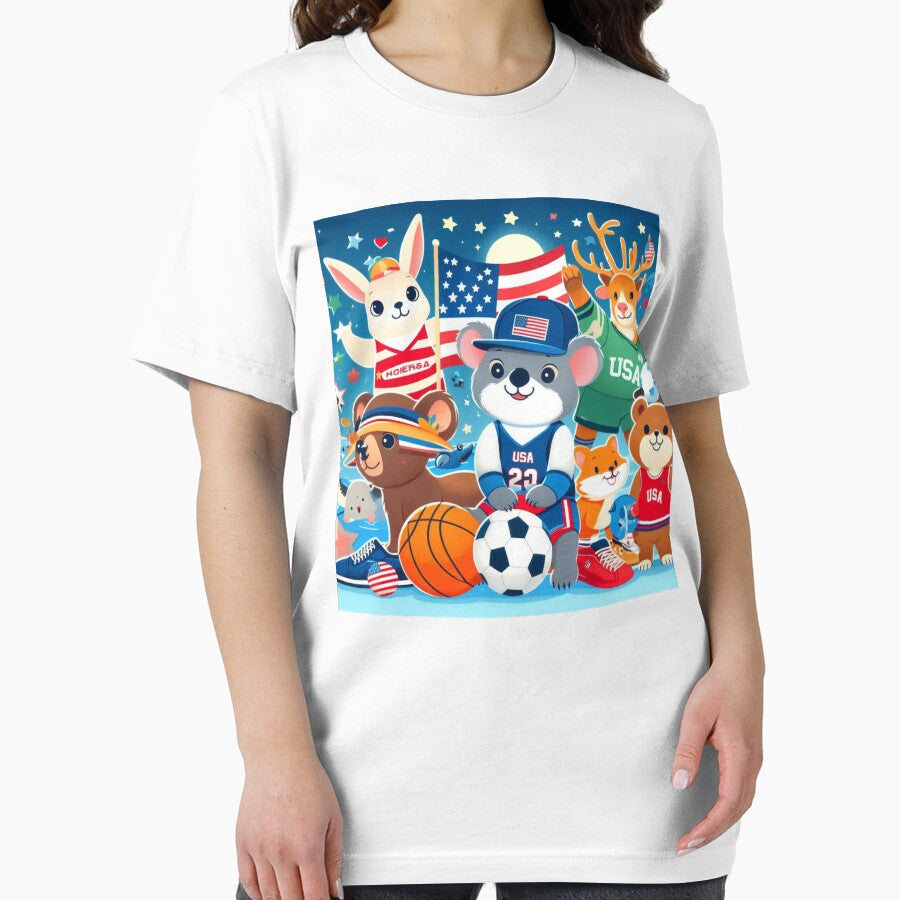 Funny Animals Playing Soccer Football Team - Kids Sports Animal Lover Gift by E.D.CH designs.