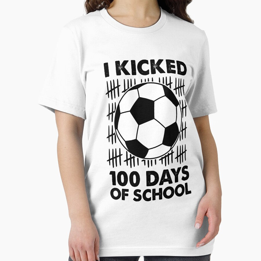 Copy of  I Kicked 100 Days of School Soccer 100th Day Sport Kids Boys by SakuraPxl
