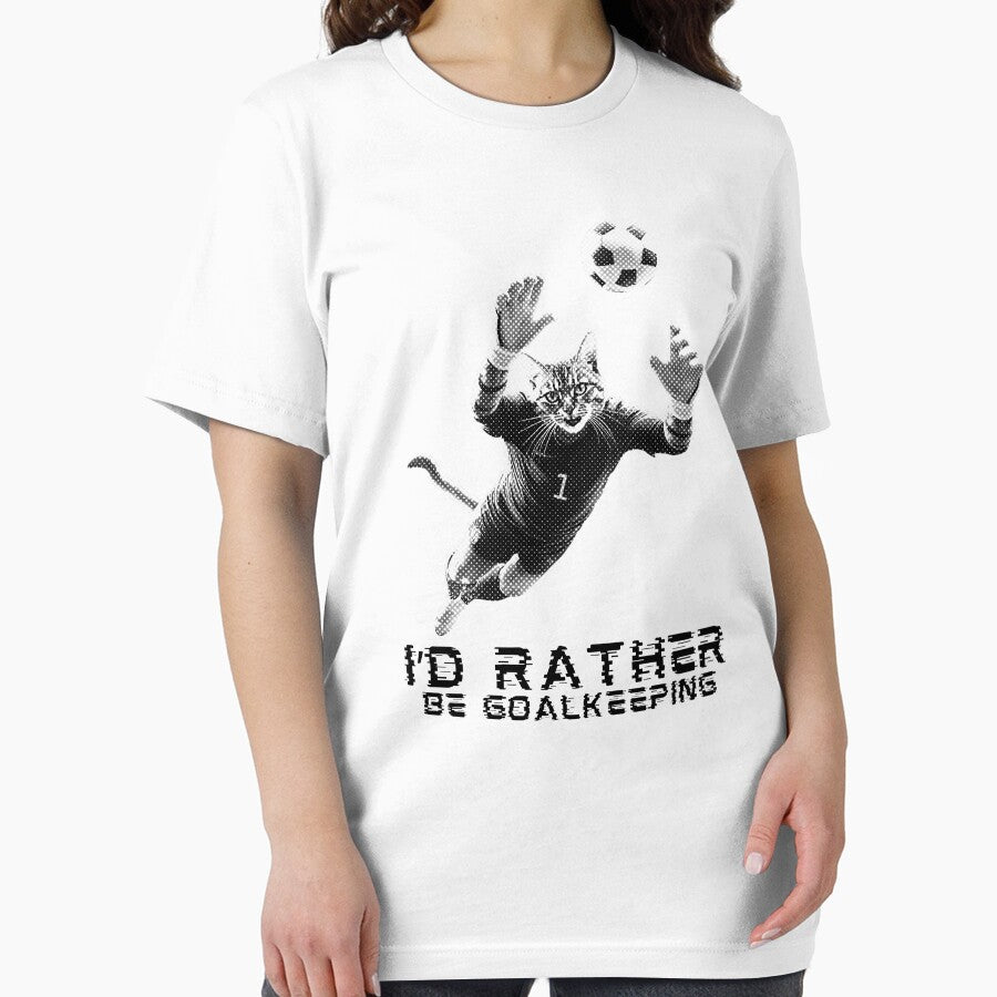 I'd Rather Be Goalkeeping Cat Soccer (football) Goalkeeper by TrueArtsStore