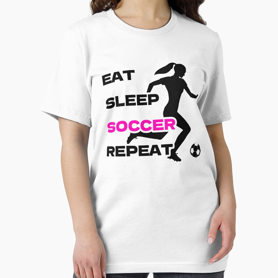 Eat Sleep Soccer Repeat Women Soccer by TKsTees