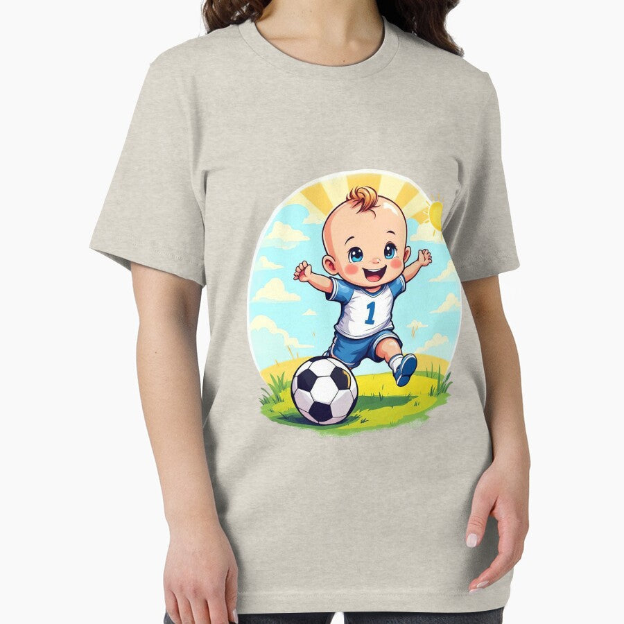 Number 1 Baby Soccer T-shirt | Little Football Player Bodysuit | Toddler Sports Gift by TheGaliyaStudio