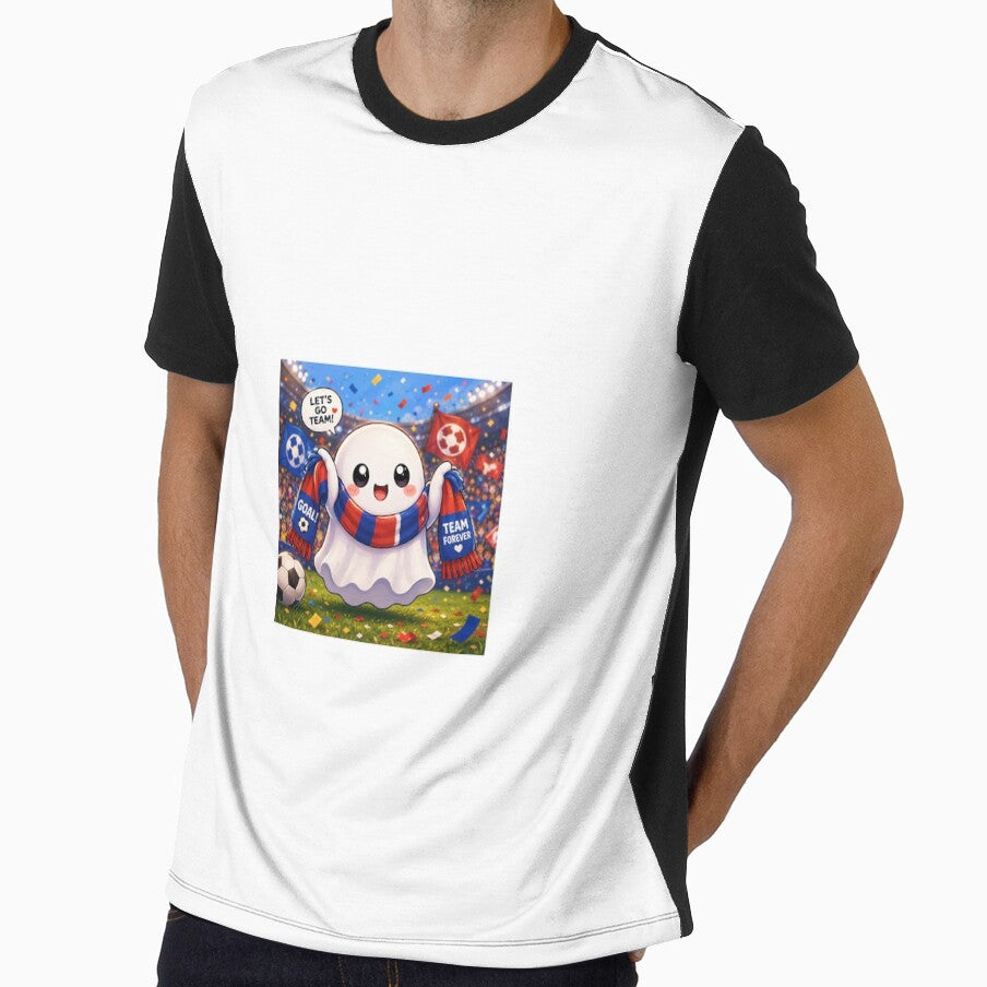 Cute Football Fan Ghost by QuirkNest Studio