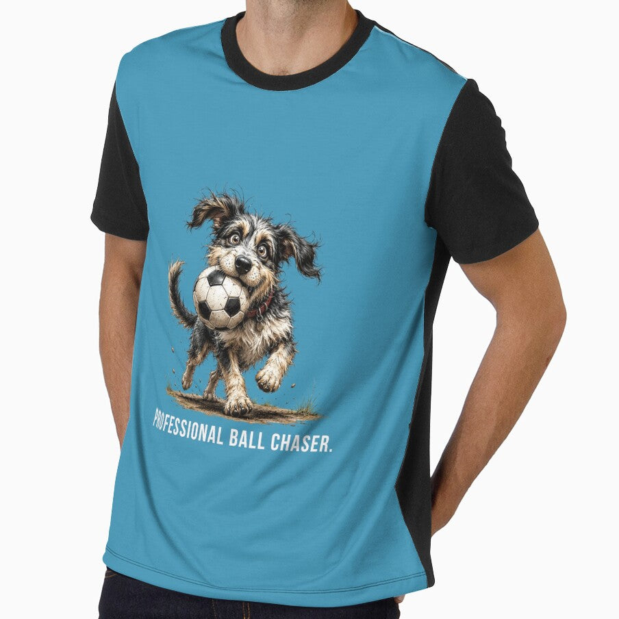Professional Ball Chaser – Soccre Scruffy Dog Illustration by PAPIRO SIGLO XXI