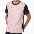 Pink soccer pattern by Caroline D