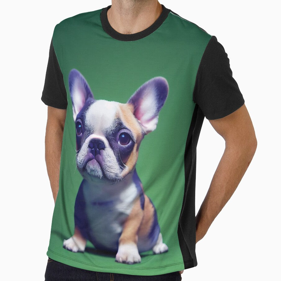 A Cute Tiny French Bulldog in a Green Studio by BrolinAndPearls