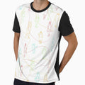 doodle people around the city (white) by joysdart