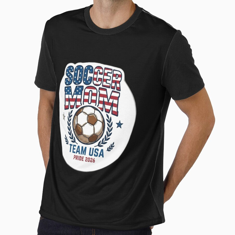 Vintage USA Soccer Mom Retro American Flag Football Fan by Fatomfatom