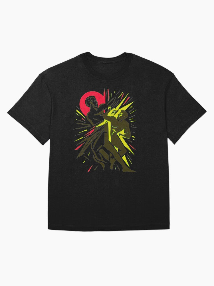 THE ETERNAL STRUGGLE BETWEEN GOOD AND EVIL Oversized T-Shirt Hoodie, Sweatshirt | CoreVibeTees.com (Image 3)