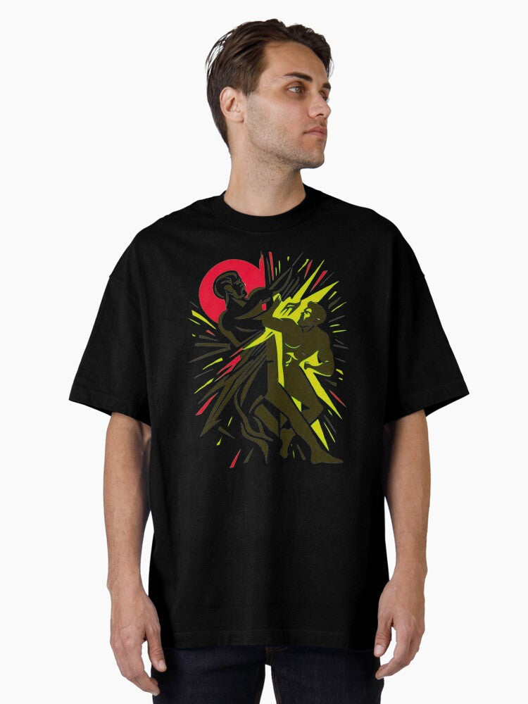 THE ETERNAL STRUGGLE BETWEEN GOOD AND EVIL Oversized T-Shirt Hoodie, Sweatshirt | CoreVibeTees.com (Image 1)
