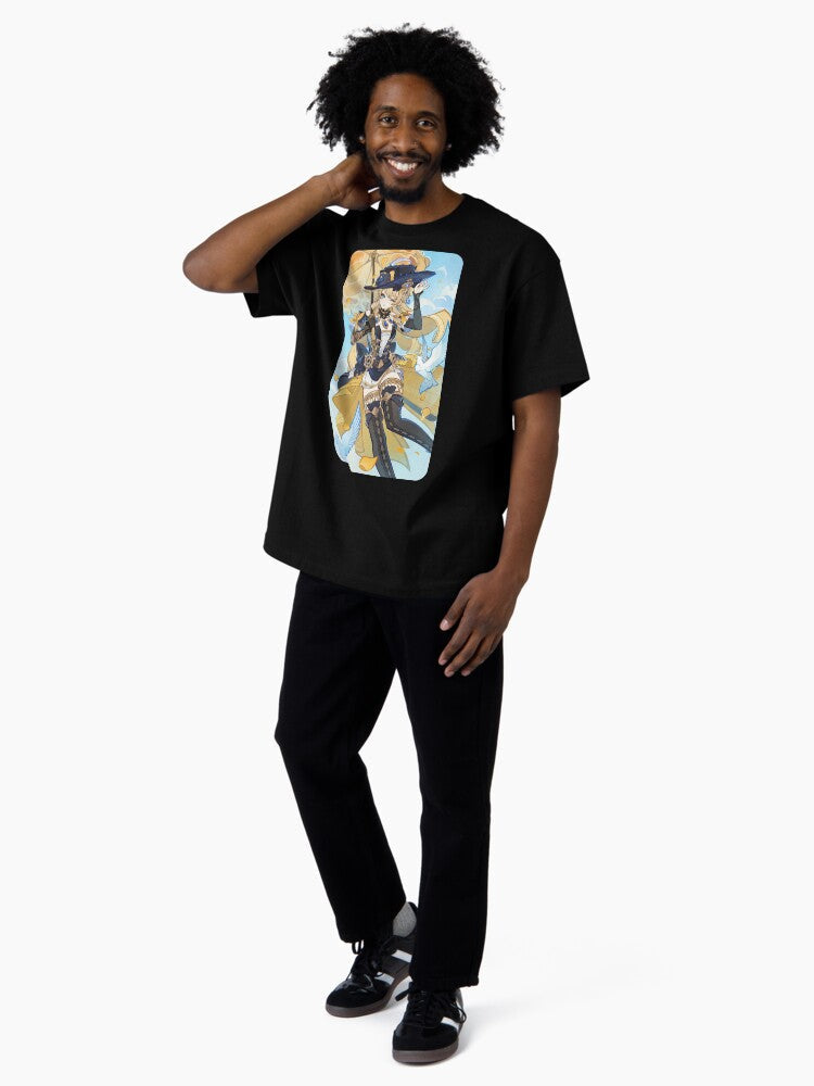 Navia | Genshin Impact Oversized T-Shirt Style001 Hoodie, Sweatshirt | CoreVibeTees.com (Image 4)