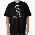 Stick Peeps FOOTBALL kids kid children child active (white) by SolidEarthArt