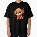 Cute Dog With Hearts for Dog Lovers Valentines Day by Vexel Studio