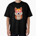 Vintage Patriotic Shiba Inu Georgian Flag by DreamBrushy
