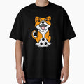 Cool Cute Shiba Inu Puppy Dog Playing Soccer Cartoon by Nature's Fancy