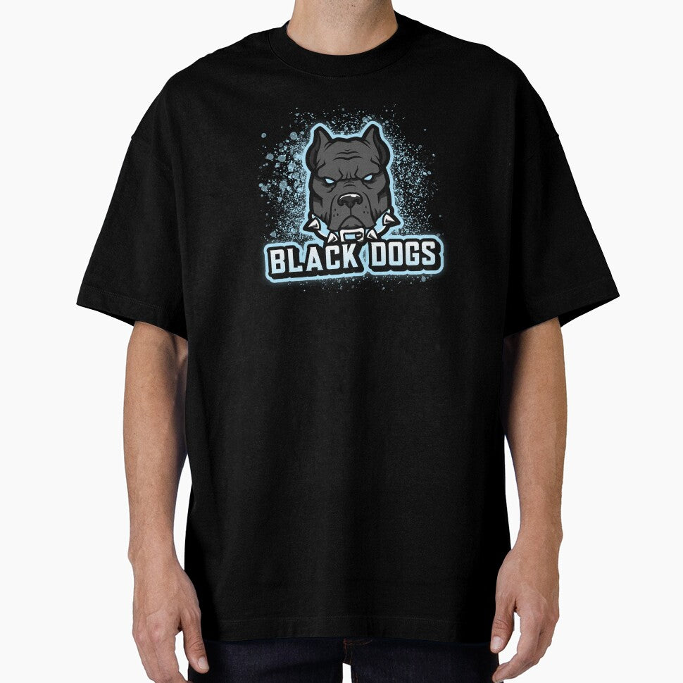Black Dog Blue & Black Sports Team Logo by 67prints