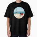 Boy and Dog Playing Ball at the Beach by Devine-Studios