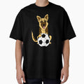 Funny Cool German Shepherd Dog Playing Football by Nature's Fancy