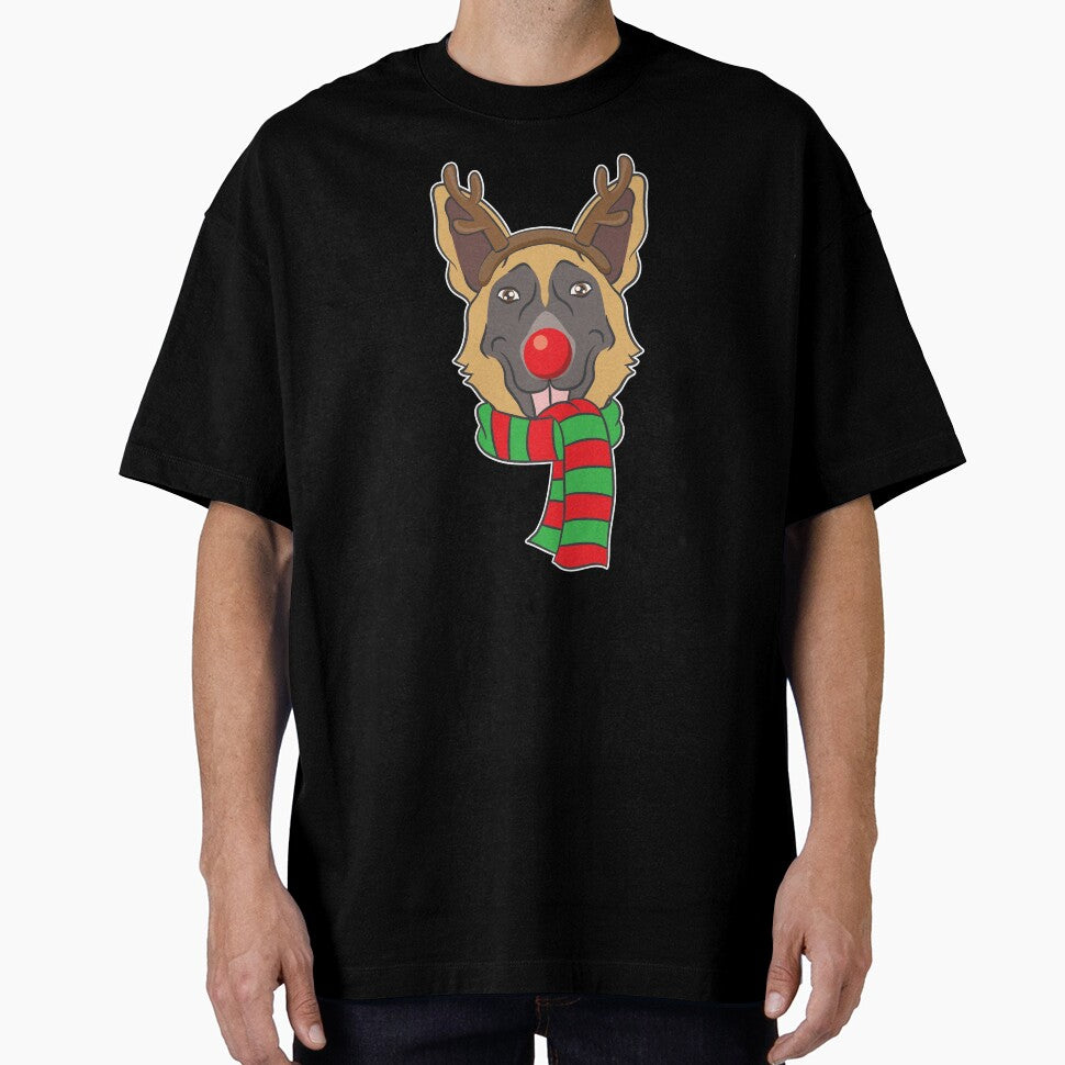 Funny Christmas Dog Xmas Reindeer German Shepherd Holiday Gift by haselshirt