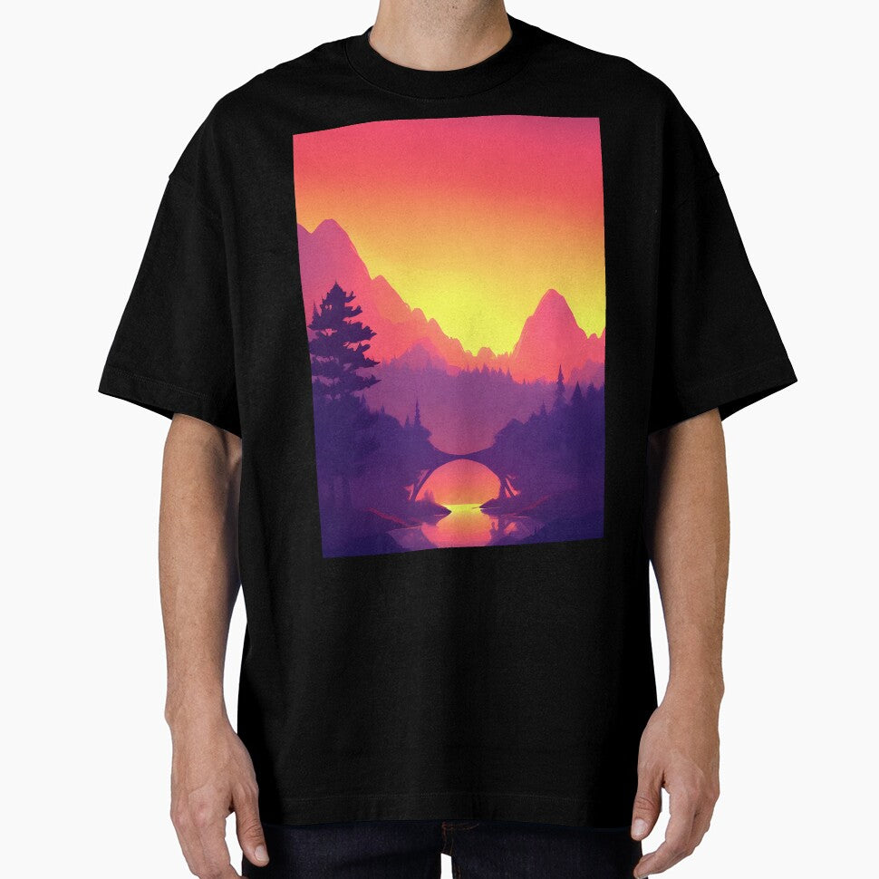 Minimalist Landscape Mountain Trees Prints: A Unique and Eye-catching Way to Elevate Your Home Decor by supeart
