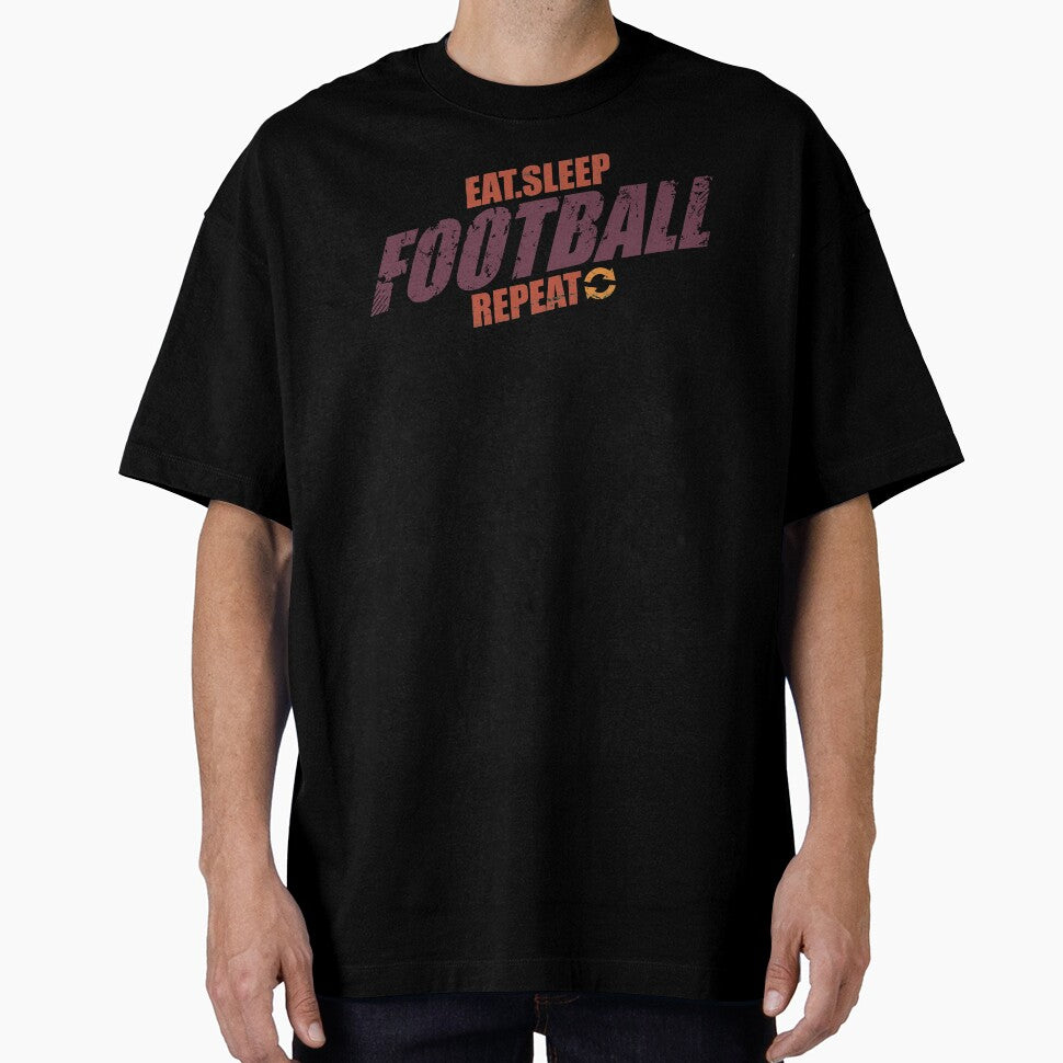 Eat Sleep Football Repeat - Football Player by motivationaltee