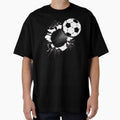 3D Artistic Soccer Ball Blasting Through by The Masked Designer