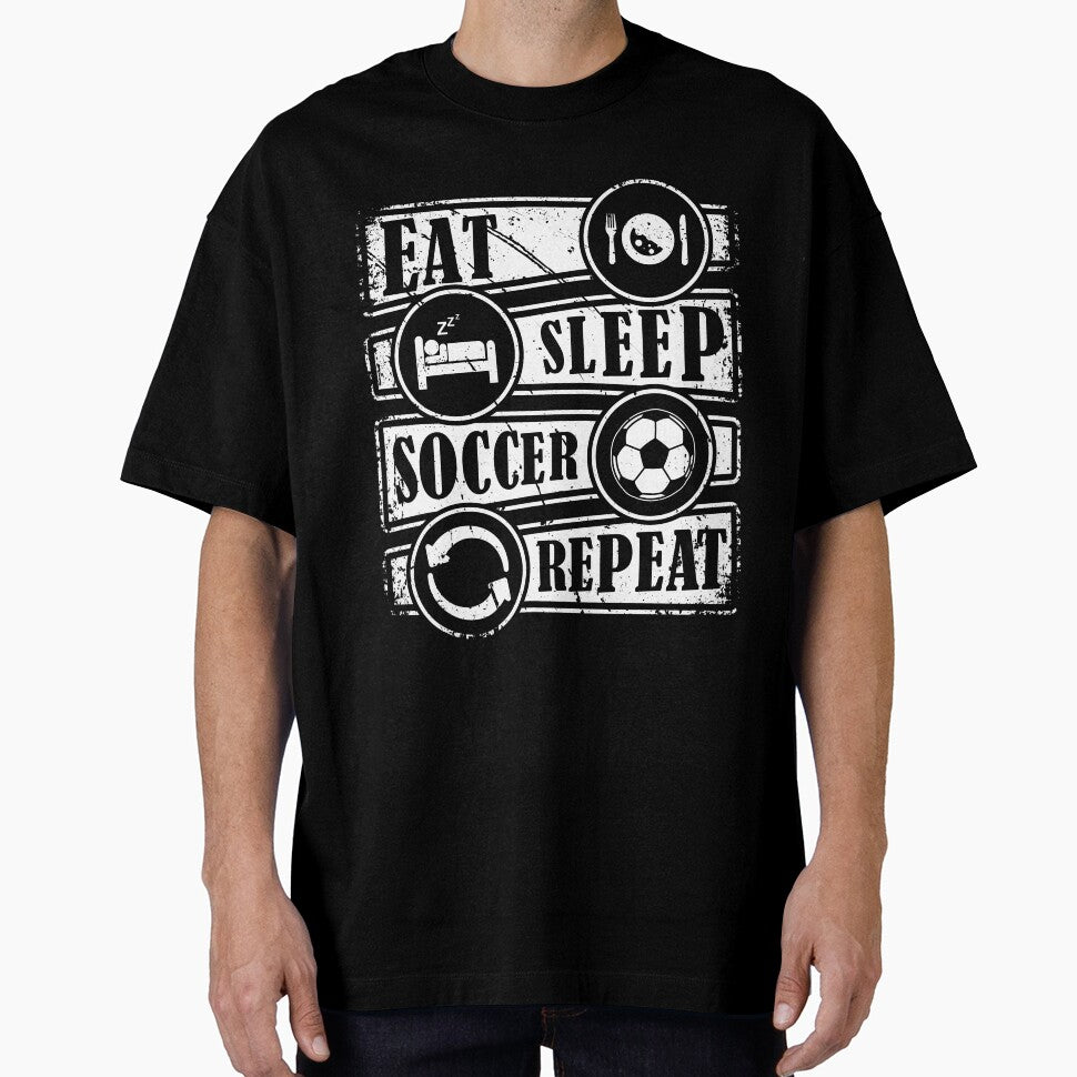 Eat Sleep Soccer Repeat by HLHStudio