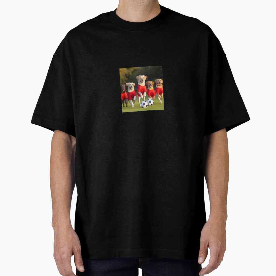 Labradors love football too! Soccer and Dog Lovers - Liverpool, Manchester United, Arsenal, Nottingham Forest - Any dog, any colour by Humour House Designs