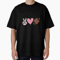 Peace Love Football Mom Cute for Women Teen Girls by Rrettgison