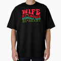 Baseball Mom Wife Christmas Xmas Funny Groovy by aymanehammi