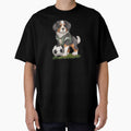 Buldog dog Playing Soccer by Playful Strokes pom@pom