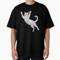 Funny Soccer Cat Heading Ball Minimalist Cat Football Line Art Design by BernoNickel