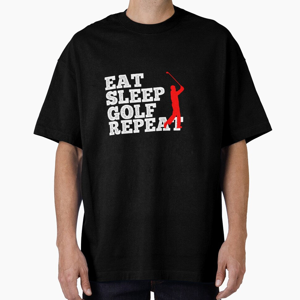 Eat Sleep Golf Repeat Idea Gift by PDAG