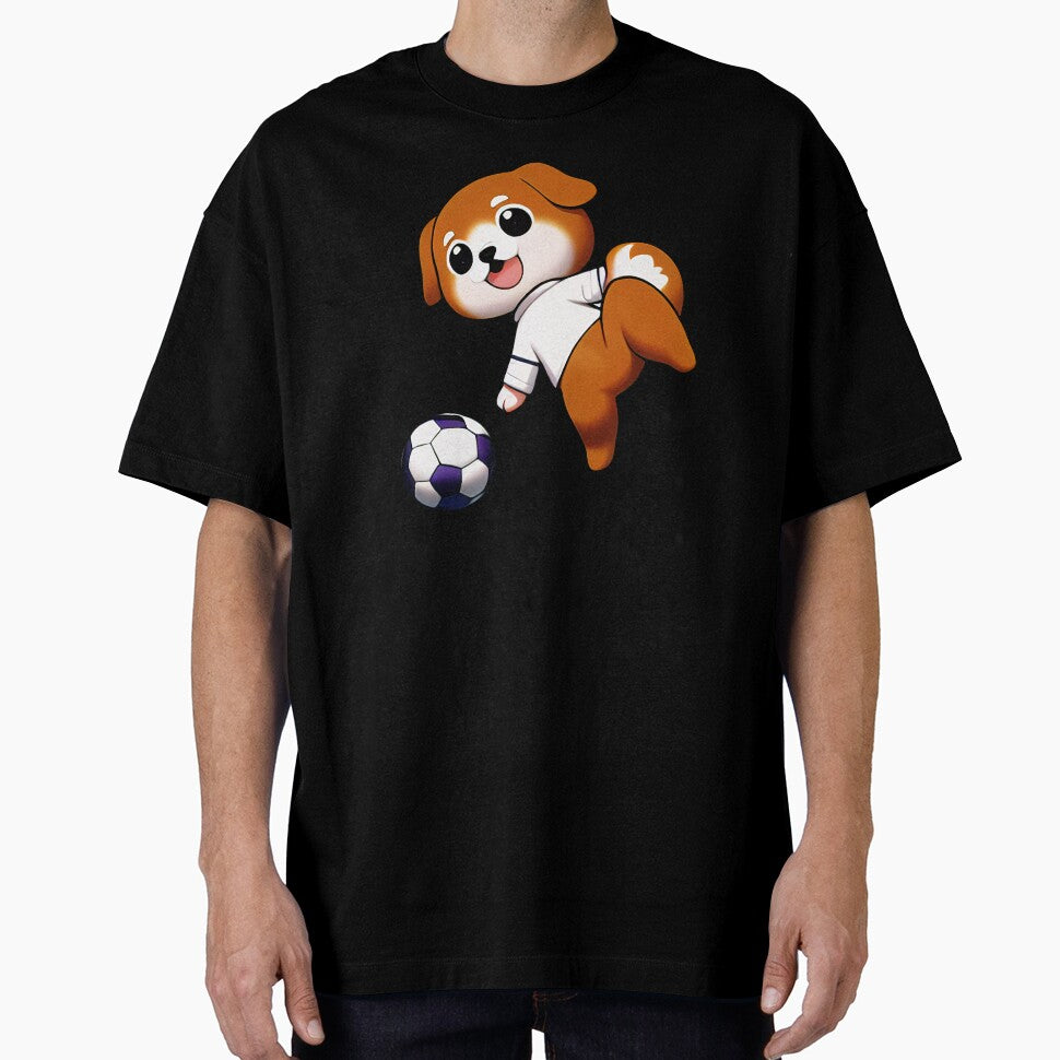 Cute Chibi Dog Soccer Player by BAYFAIRE