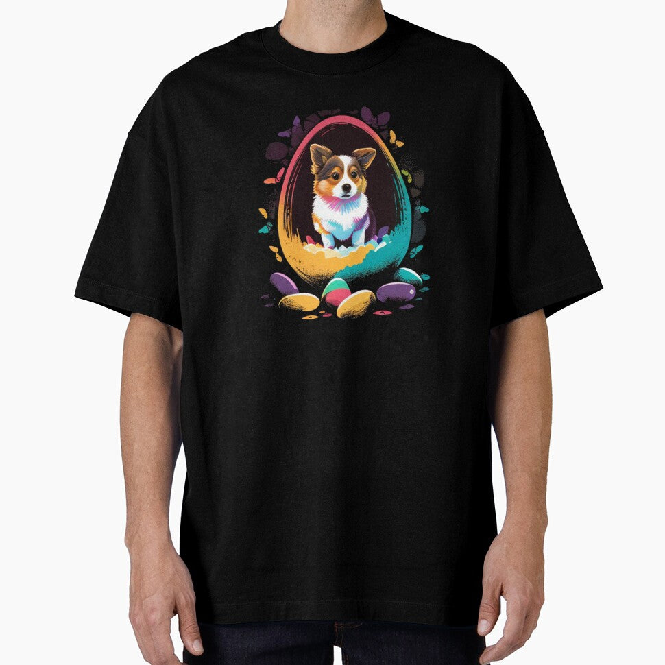 wpap colorful cute dog in egg by merorangampo77
