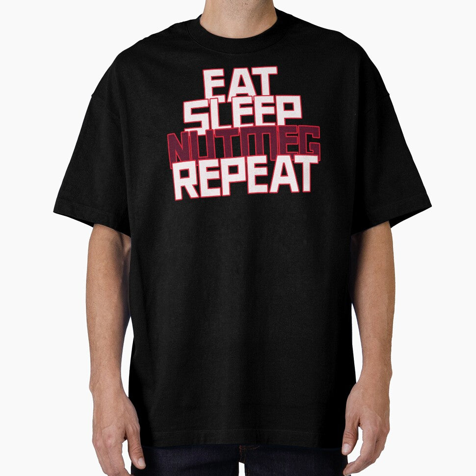 Eat Sleep Nutmeg Repeat- Soccer by JGeezTees